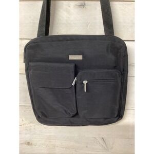 Baggallini Canyon Crossbody Black  Multi Pocket Adjustable Strap Travel